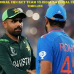 Pakistan National Cricket Team vs India National Cricket Team Timeline